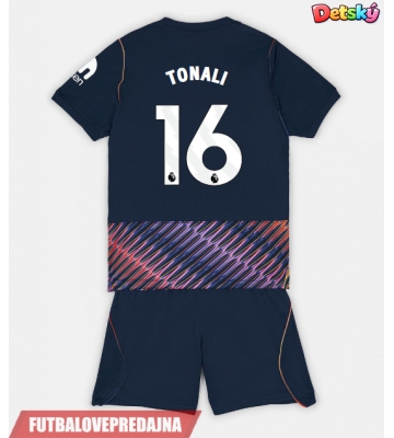 Lacne Dětský Futbalové dres Tottenham Hotspur Sandro Tonali #16 2026-27 Krátky Rukáv - Preč (+ trenírky)